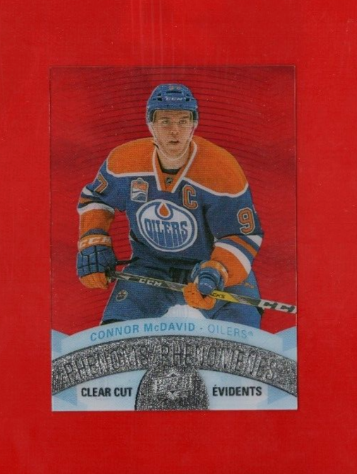 2017-18 Connor McDavid Tim Hortons  Clear Cut Phenoms Insert Card #CCP-1  Oilers