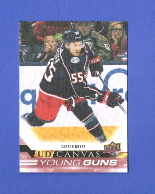 2022-23 Upper Deck Series 1 Canvas Young Guns C118  Carson Meyer   Blue Jackets