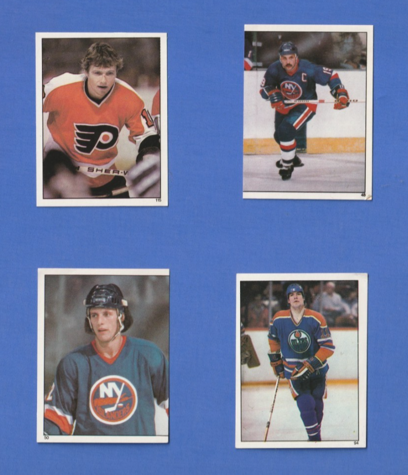 1982-83 Topps Album Stickers Bobby Clarke, Mark Messier, Bryan Trottier  MINT