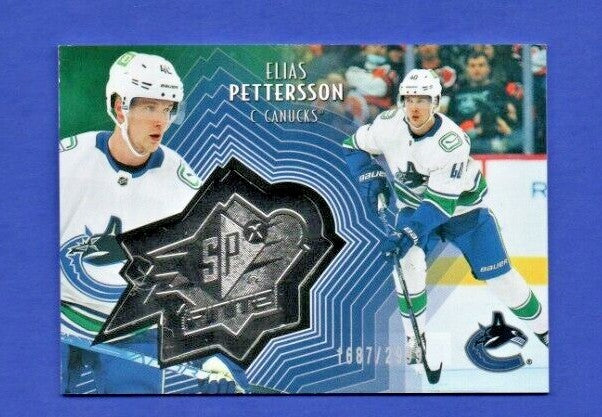 Elias Pettersson 2021-22 UD Extended SPxFinite Radiance Silver #SF-47  1687/2999
