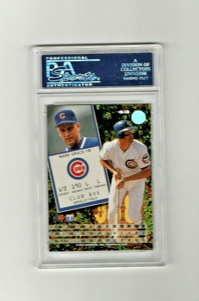 1994 Leaf - Mark Grace - PSA GEM MT 10  Chicago Cubs  - POP 1 Only one graded 10
