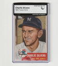 1953 Topps  -  Charlie Silvera   -  SHORT PRINT  #242  -MBA AUTHENTIC  - Yankees