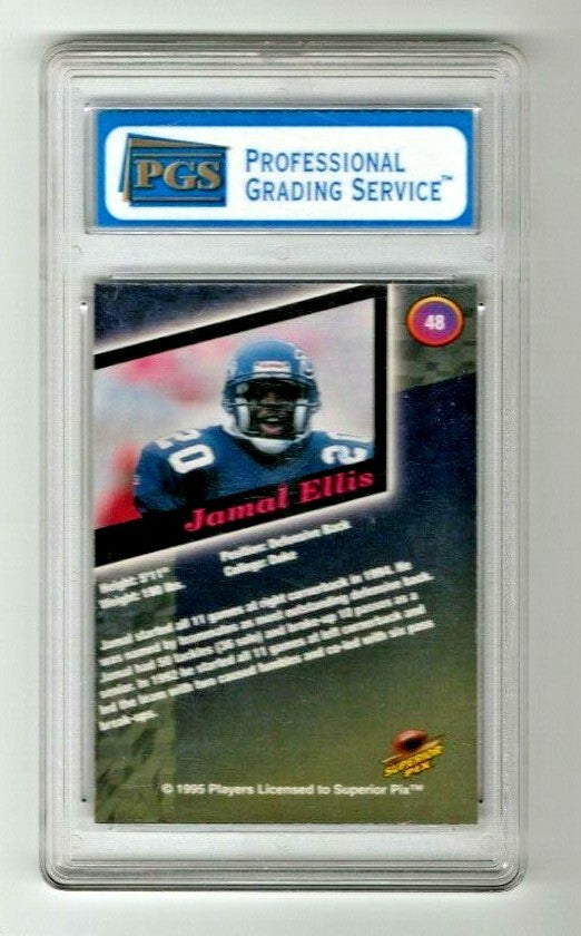 1995 Superior Pix  Authentic Signature Auto  #48 Jamal Ellis 2292/6500 NM-MT 8
