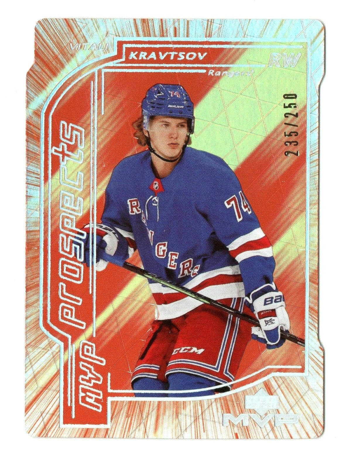 2020-21 Upper Deck Vitali Kravtsov MVP Prospects Die Cut RC  235/250 -- Rangers
