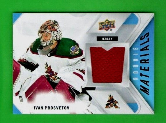 Ivan Prosvetov 2021-22 Upper Deck Series 2 Rookie Materials MAROON Jersey RM-IP