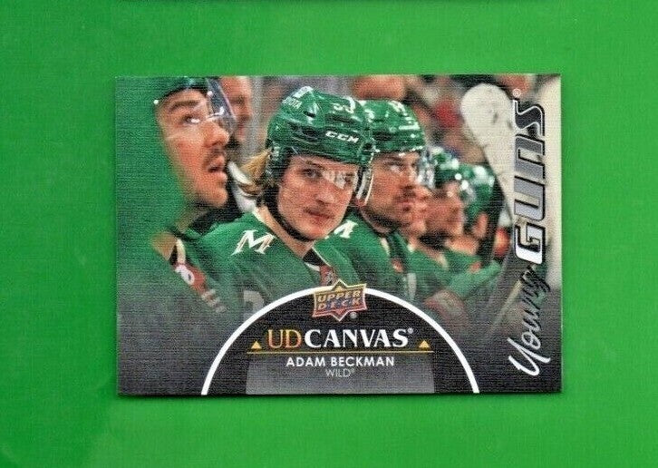 2021-22 Upper Deck Extended Series Young Guns Canvas Black Adam Beckman  - Wild