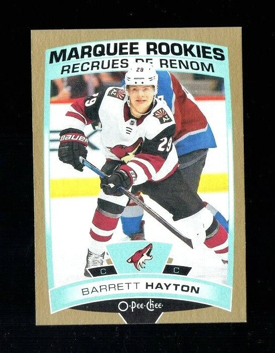 2019-20 Series 2 OPC Update Gold Border Marquee Rookies #627  -  Barrett Hayton