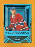 2021-22 Upper Deck Series 2 Hockey Jesse Ylonen Fluorescence  Blue  17/50  FL-23