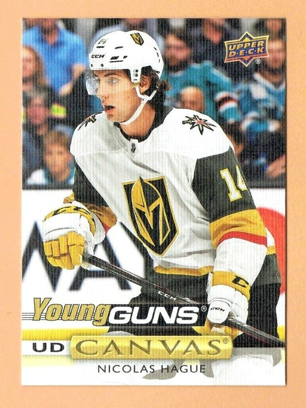 2019-20 Upper Deck - YOUNG GUNS CANVAS - Nicolas Hague C105 Vegas Golden Knights