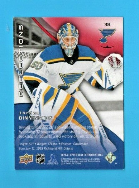 2020-21 Upper Deck Extended Series RUBY REFLECTIONS Jordan Binnington 308/500