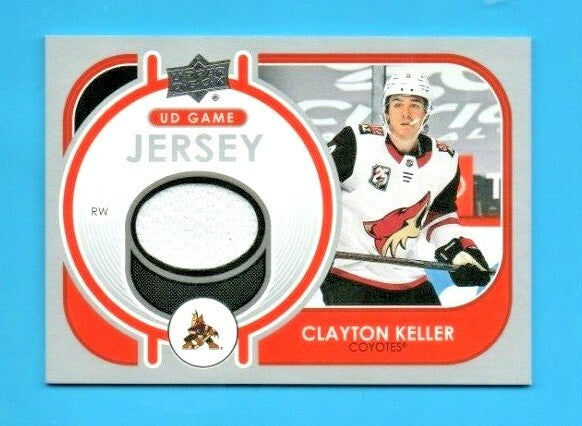 2021-22 Upper Deck 1 Game Jersey #GJ-CK - Clayton Keller - Arizona Coyotes White