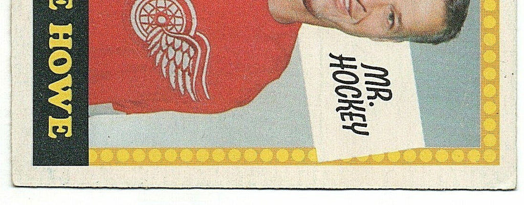 1969-70 O-PEE-CHEE - GORDIE HOWE - MR. HOCKEY - DETROIT RED WINGS -  NNO ERROR