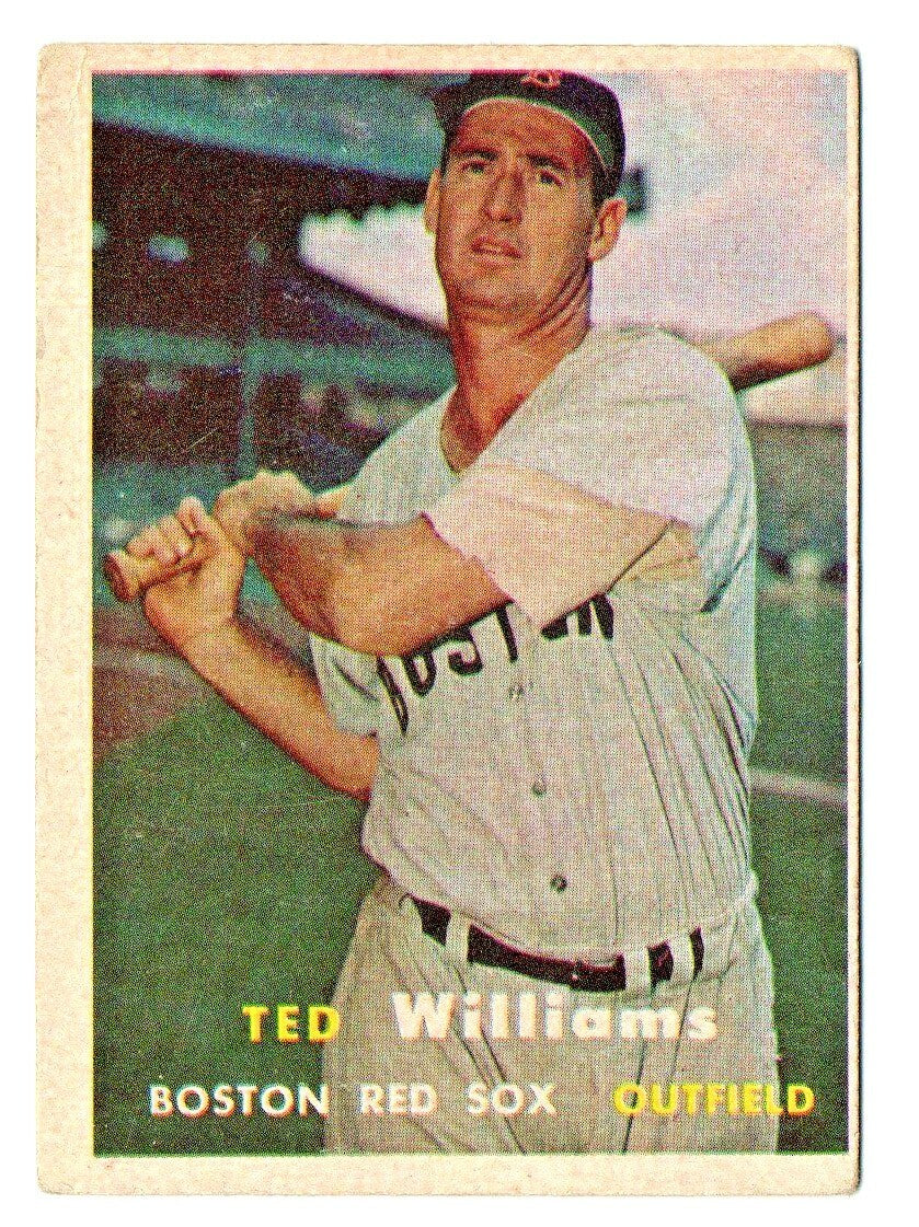 1957 Topps #1 Ted Williams Boston Red Sox VG-VG+