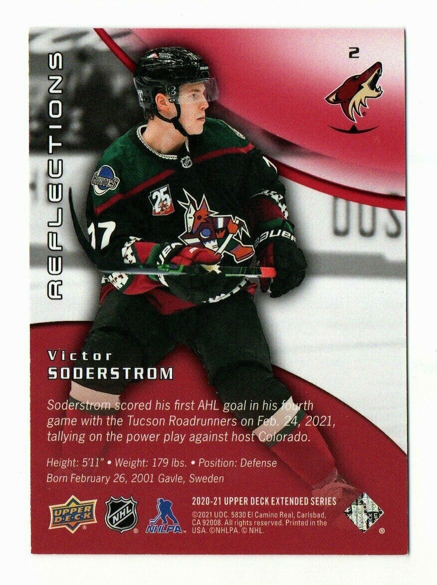 2020-21 Upper Deck Extended Series RUBY REFLECTIONS Victor Soderstrom 351/500 #2