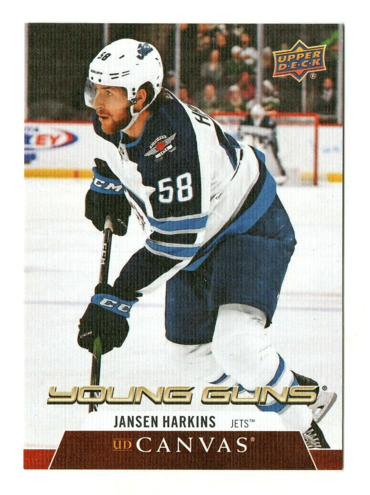 2020-21 UD Series 2 Young Guns UD Canvas C216 Jansen Harkins Winnipeg Jets 