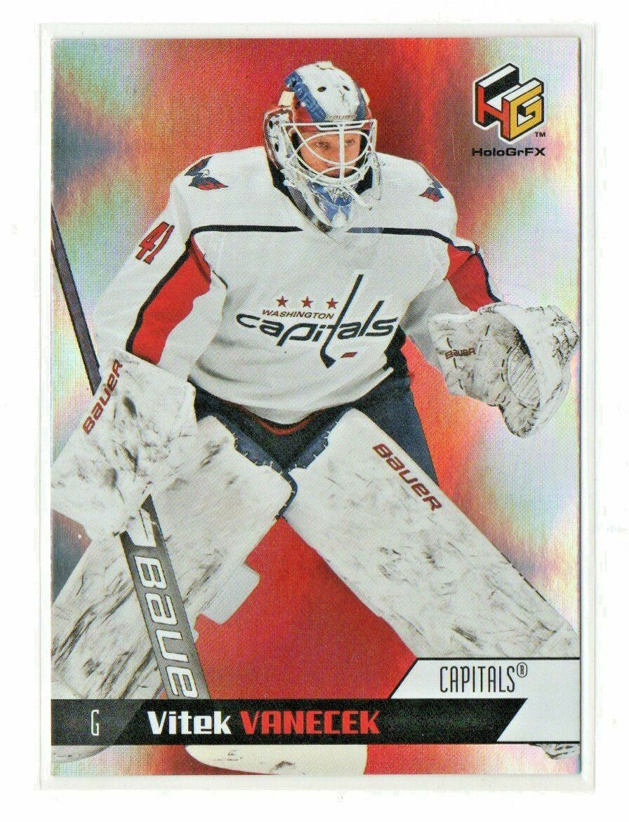 Vitek Vanecek 2020-21 Upper Deck Extended Series HOLOGRFX Silver  Rookie #HG-7 
