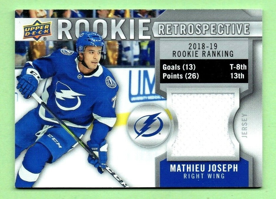 2019-20 Upper Deck Series 1 Mathieu Joseph Rookie Retrospective Jersey -   RR-MJ