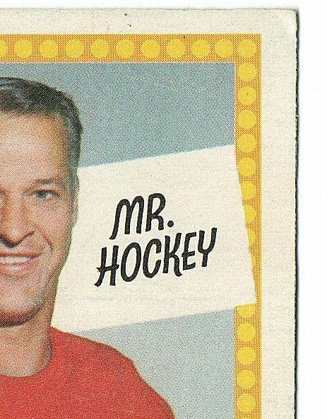 1969-70 O-PEE-CHEE - GORDIE HOWE - MR. HOCKEY - DETROIT RED WINGS -  NNO ERROR