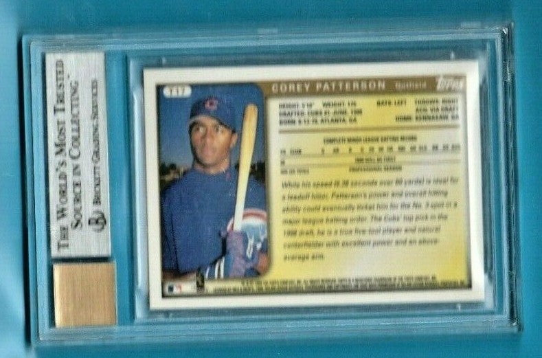 1999 Topps Traded Autographs #T17 Corey Patterson Rookie Beckett 9 MINT -AUTO 10