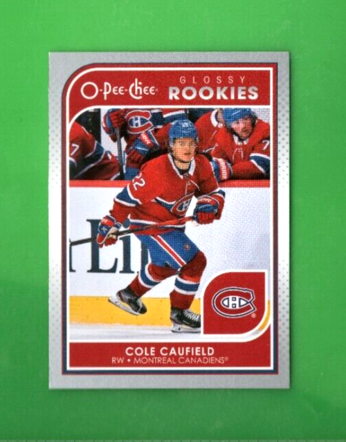 2021-22 Upper Deck/O-Pee-Chee Glossy Rookies Silver Cole Caufield #R-5 Canadiens