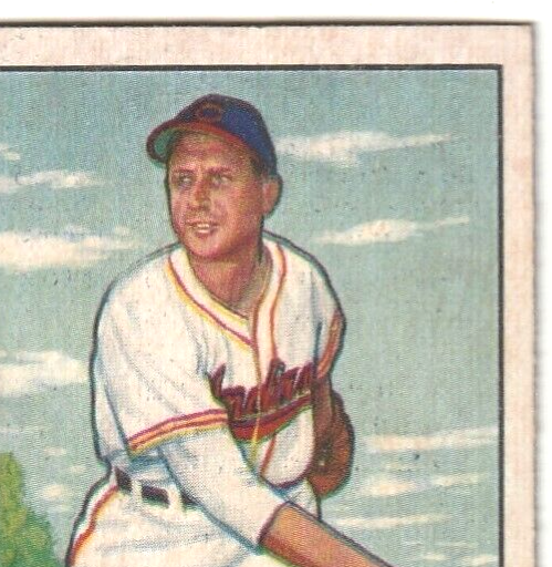 1951 Bowman  -  Steve Gromek -  Cleveland Indians  #115   EX-NRMT