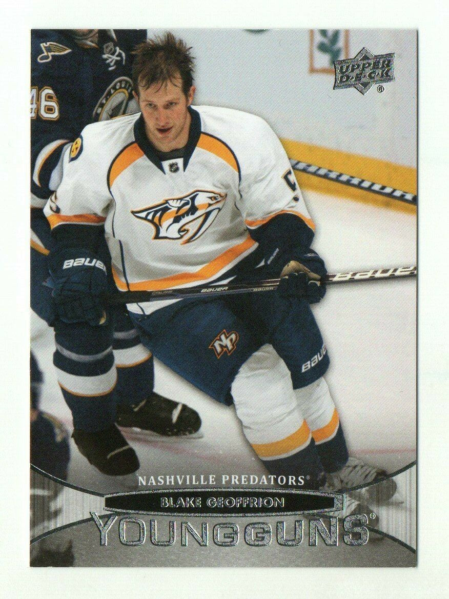 2011-12 Upper Deck Young Guns Rookie #224 Blake Geoffrion RC Nashville Predators