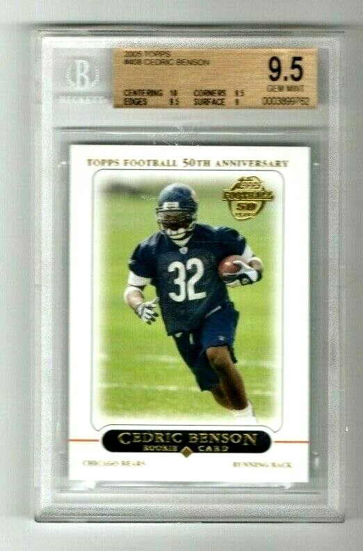 2005 Topps #408 Cedric Benson RC BGS 9.5 Rookie