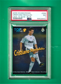 2009 Mundi Cromo Campeonato Nacional De Liga Blue   Cristiano Ronaldo #596 PSA 7