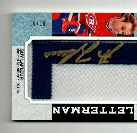 2018-19 Chronology Letterman Patches - Guy Lafleur  MONTREAL CANADIENS "L" 10/10