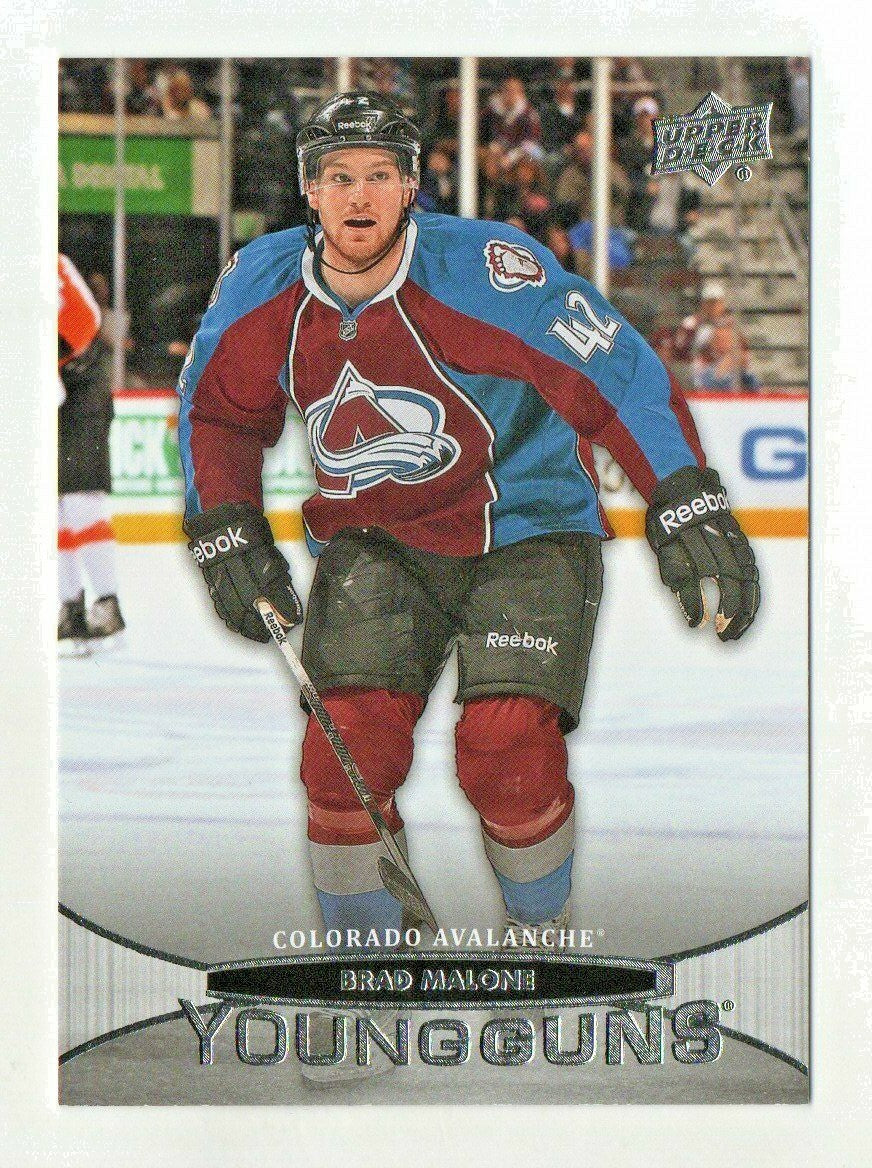 2011-12 Upper Deck #463 Brad Malone Young Guns RC - Colorado Avalanche Rookie #3