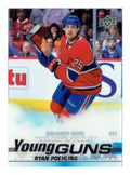 2019-20 RYAN POEHLING UPPER DECK YOUNG GUNS CLEAR CUT ROOKIE CARD #226 CANADIENS