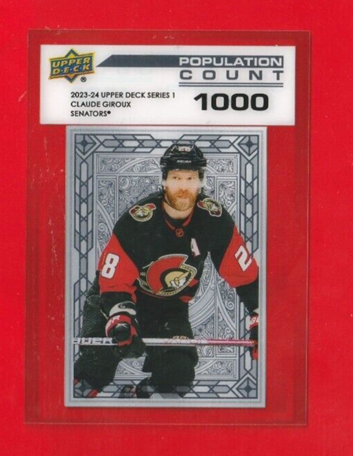 2023-24 Upper Deck Series 1  -  #PC-29   Claude Giroux   - Population Count 1000