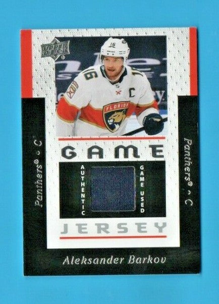 2021-22 UD Series 1 UD Game Jersey 25th Anniversary Barkov Unannouced #GJ25-AB 