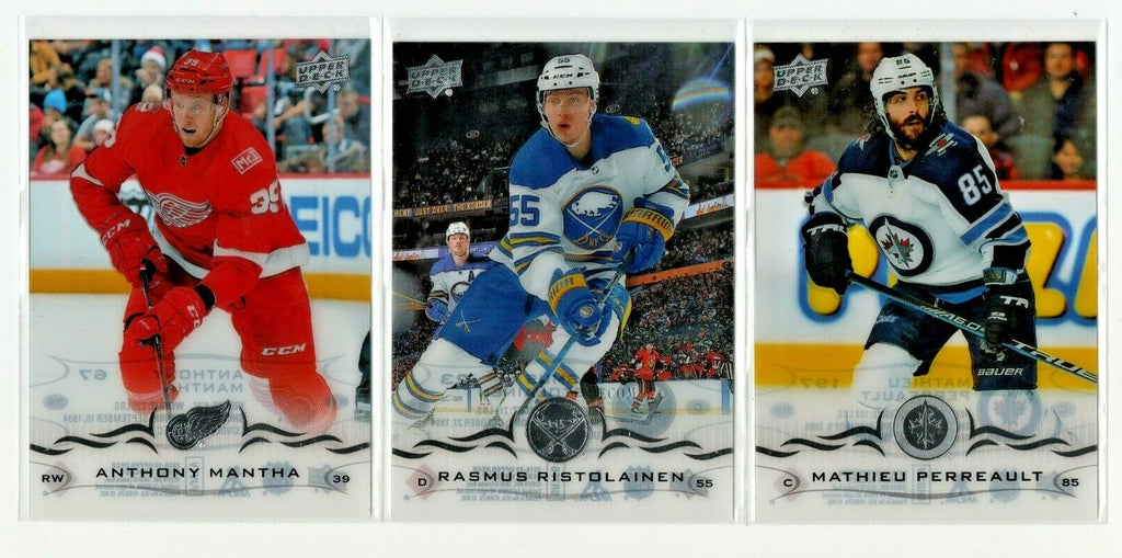 2018-19 UPPER DECK - Clear Cut -  U-PICK - FINISH YOUR SET - NRMT-MINT FREE COMB