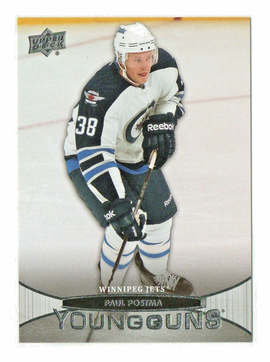 2011-12 Upper Deck Young Guns Rookie #249 Paul Postma YG RC Winnipeg Jets Rookie