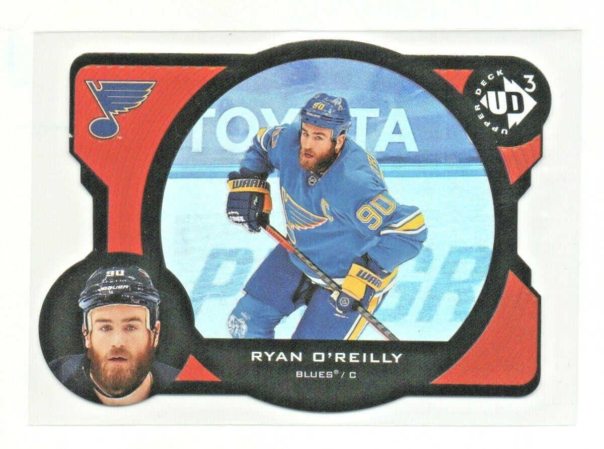 2020-21 UD Extended -- RYAN O'REILLY--  DIE CUT INSERT #UD3-21 Blues 0614/1000