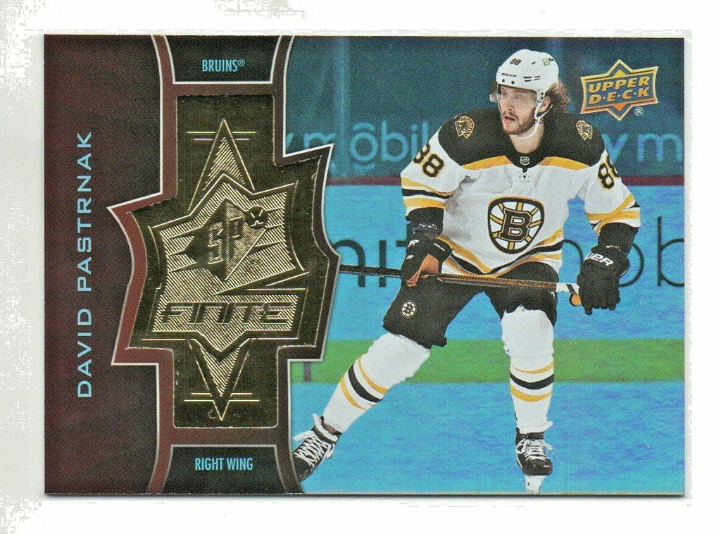 2020-21 Upper Deck Extended Series SPx Finite Radiance /299 David Pastrnak #SF-3
