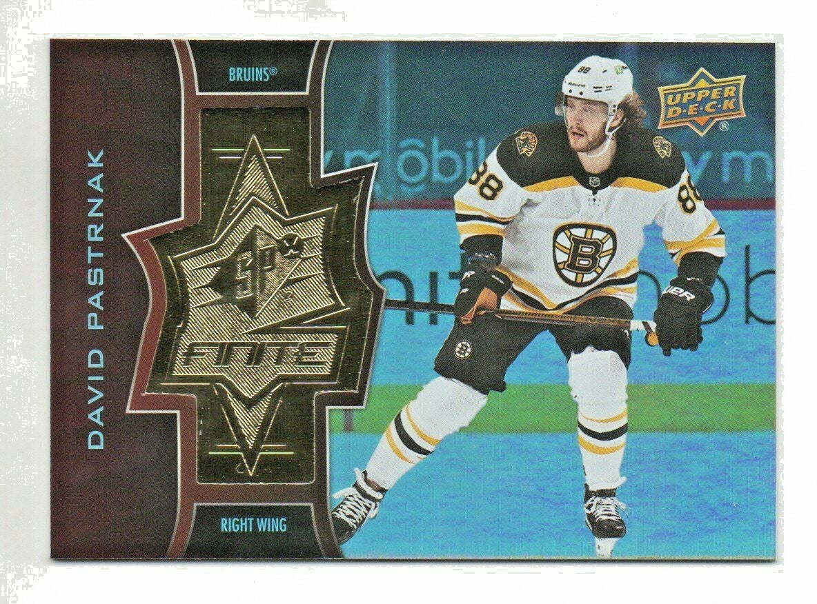 2020-21 Upper Deck Extended Series SPx Finite Radiance /299 David Pastrnak #SF-3