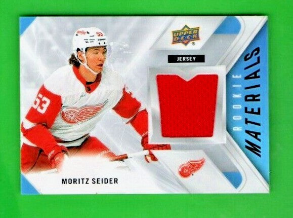 Moritz Seider 2021-22 Upper Deck Rookie RED  Materials #RM-SE Detroit Red Wings 
