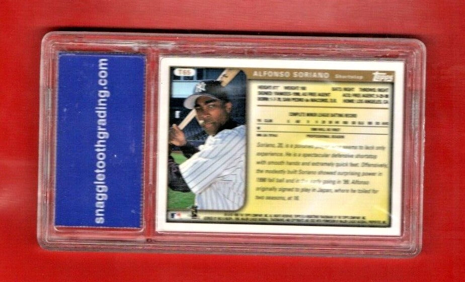 1999 Topps Traded Alfonso Soriano Rookie RC #T65 PSA 10 Yankees Graded GEM MT 10