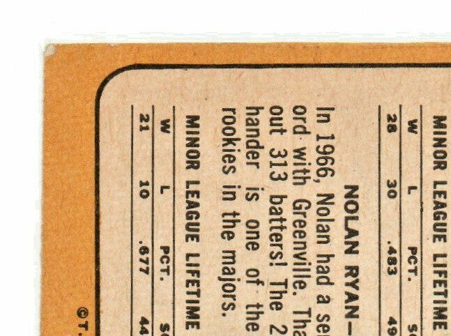 1968 TOPPS #177 NOLAN RYAN/JERRY KOOSMAN VG+ (RC) METS HOF 