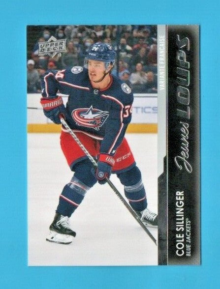  Cole Sillinger 2021-22 Upper Deck Series 2  French Young Guns JEUNES LOUPS #498