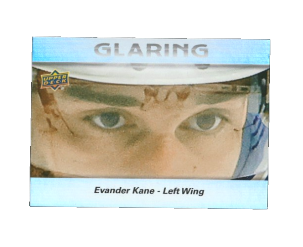 2023-24 Upper Deck Series 2   Glaring #GL-15  - Evander Kane  -  Edmonton Oilers
