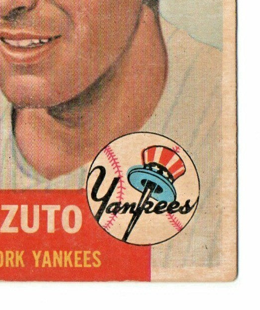 1953 Topps #114 PHIL RIZZUTO  --  G-VG  --  New York Yankees  -  HOF - Shortstop