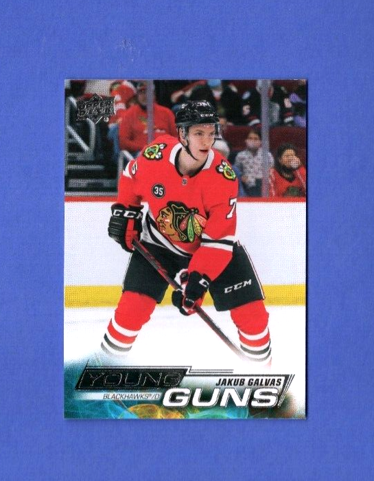 2022-23 Upper Deck Series 1 Hockey Young Guns #225 Jakub Galvas  -  Blackhawks