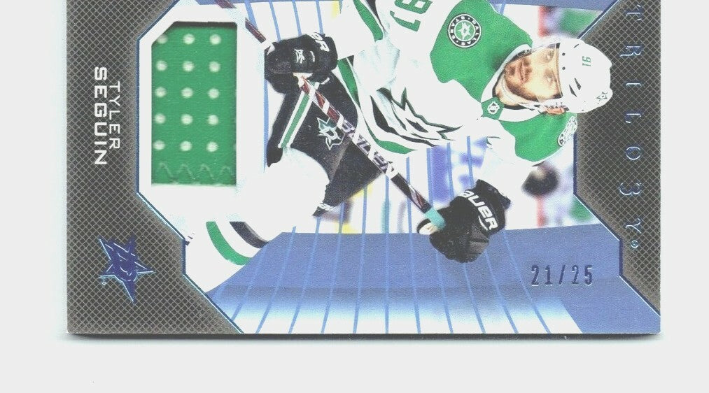 2019-20 Trilogy Blue  Foil Material Relics - 2 COLOR - TYLER SEGUIN #11-- 21/25