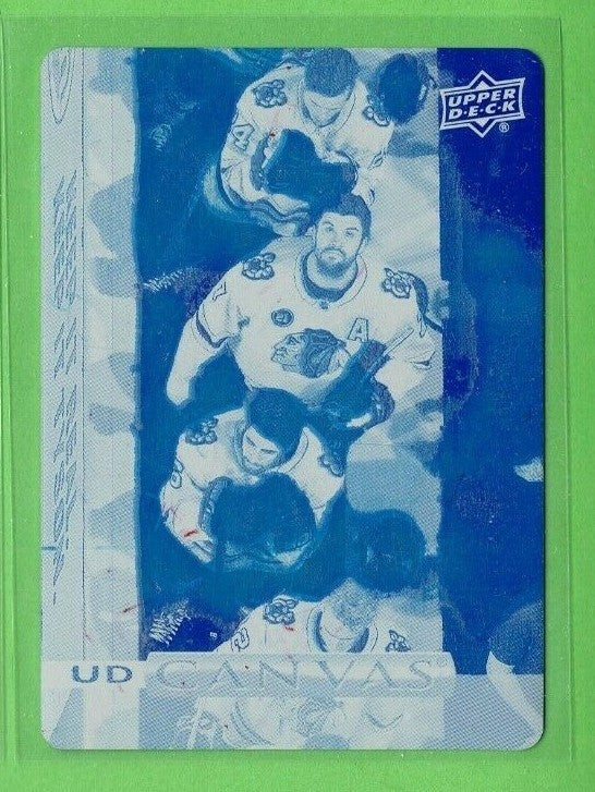 2019-20 Upper Deck Series 1 (Cyan) Printing Plate - Brent Seabrook  1/1 Chicago