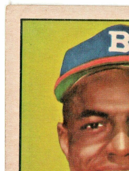1952 Topps Set Break # 27 Sam Jethroe LOW GRADE (filler)(red back) Boston Braves