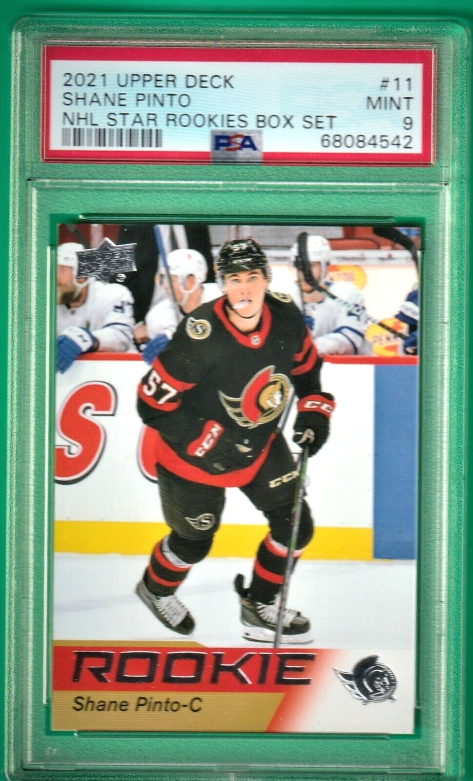 2021 Upper Deck NHL Star Rookies Box Set   Shane Pinto    ROOKIE #11 PSA 9 MINT