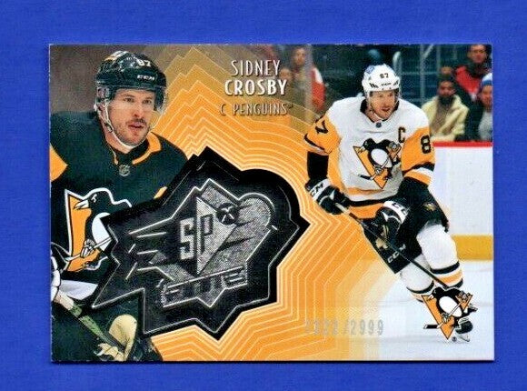 Sidney Crosby     2021-22 UD Ext. SPxFinite Radiance Silver #SF-37    1322/2999